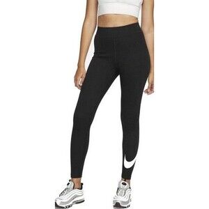 Nike Women's Tight Fit High Rise Full Length Leggings Classic Black Medium NWT